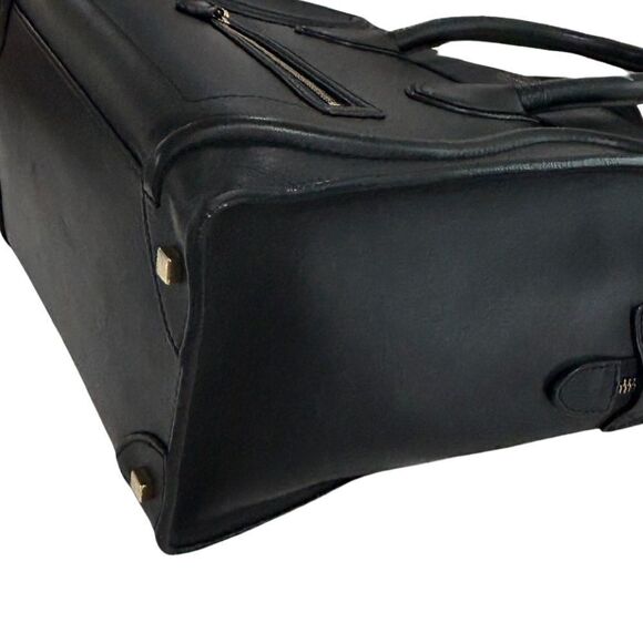 Authentic Mini Celine Luggage Bag In Smooth Calfskin Black - Picture 6 of 12